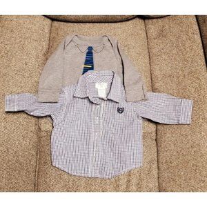 Infant newborn baby boy chaps and cat & jack plaid shirts church business attire